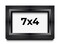 Photo Size Minimalist Shadow Box Black Picture Frame - UV Acrylic, Backing, Hanging Hardware